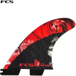 FCSII Matt Biolos Large | Tri-Quad 5 Fin Set | Performance Core Carbon | FCS | Tight Turns And Speed