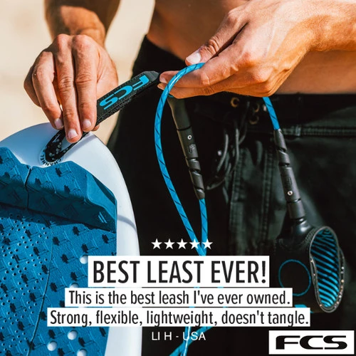 FCS 6ft Freedom Helix Leash | Surfing Legrope | Surf Leggie Up To 8ft Waves | Top Range Equipment | Exciting New Release 7 FCS 6ft Freedom Helix Leash | Surfing Legrope | Surf Leggie Up To 8ft Waves | Top Range Equipment | Exciting New Release - Image 7