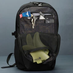 FCS X Pacsafe 25 Litre Backpack | Roam Day | Anti-theft Travel Bag | Surfers Back Pack -FCS Store Buy FCS Pacsafe 25L Roam Day Backpack Surf Shops Australia Online Inside 61292.1701669822