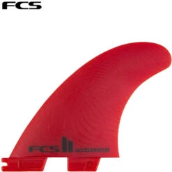 FCSII Accelerator | Thruster (3) Fin Set | Neo Glass Eco | FCS 2 Surfboard Fins | Ideal For Bigger Waves And Aggressive Surfers