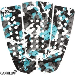 Gorilla Grip | Geiselman Adriatic Blue Storm | Tail Pad | Surfboard Deck Grip | Traction Pad | Eric Geiselman Signature | Team Series