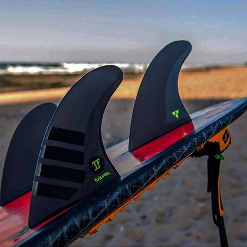 John John Florence JJF Medium Thruster Fin Set | Alpha Carbon | Futures Fins | All Round Performance 2 John John Florence JJF Medium Thruster Fin Set | Alpha Carbon | Futures Fins | All Round Performance - Image 2