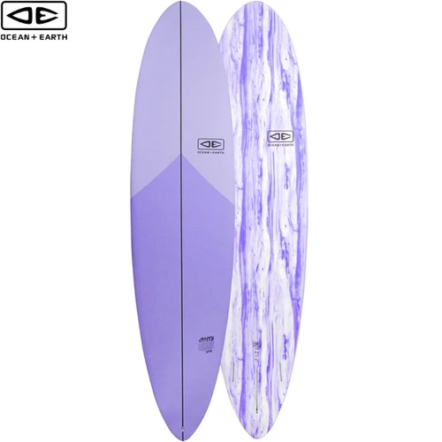 8'6" Happy Hour Surfboard | Ocean And Earth | Epoxy Softboard | Mid-Length | Full Nose And Pulled In Pin - Supreme Funboard 3 8'6" Happy Hour Surfboard | Ocean And Earth | Epoxy Softboard | Mid-Length | Full Nose And Pulled In Pin - Supreme Funboard - Image 3