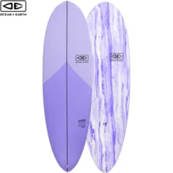 6'0" Happy Hour Surfboard | Ocean And Earth | Epoxy Softboard | Mid-Length | Full Nose And Pulled In Pin - Supreme Funboard -FCS Store Buy Ocean And Earth Happy Hour Softboard Online Surf Shops Australia Violet 88518.1682390647