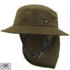 Indo Stiff Peak Surf Hat | Olive | Sun Protection For Surfing | Ocean And Earth