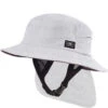 Indo Stiff Peak Surf Hat | White Marle | Sun Protection For Surfing | Ocean And Earth