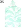 Ocean And Earth | Ladies Front Zip Poncho | Mint | Hooded Towel | Lightweight