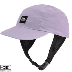 Ocean And Earth | Ulu Surf Cap | Pale Lilac | Hat For Surfing | Adjustable Chin Strap | Ocean And Earth