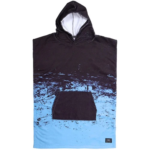 Kids Southside Youth Hooded Towel Surf Poncho | Black/Blue| Ocean And Earth 1 Kids Southside Youth Hooded Towel Surf Poncho | Black/Blue| Ocean And Earth