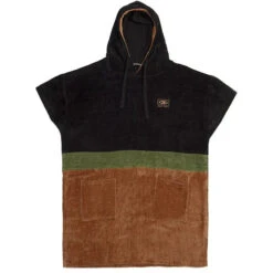 Ocean And Earth | Mens Strike Hooded Towel | Butter Scotch | Surf Poncho | Guys Warm Surfing Poncho