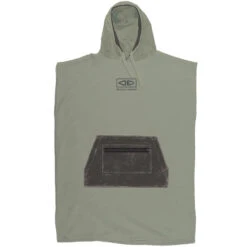 Mens Daybreak Olive Hooded Towel Poncho | Ocean And Earth | Guys Surf Poncho