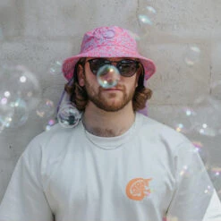 Plow Surf Co. | Sophie Fletcher X Plow | Plow Surf Hat | Surfing Hat | Beach + Water Activity Headwear | -FCS Store Buy Plow Surf Co Sophie Fletcher Surfing Hat With Chin Strap Male 78797.1692942818