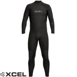 XCEL Axis GBS Wetsuit Steamer 3:2mm | New Season | Back Zip | Black | Surfing Wetsuit