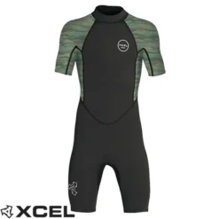 XCEL | Youth Axis Springsuit 2mm | Back Zip | Blue | Boys Surfing Wetsuit | Kids Surf Wetsuit | Springy