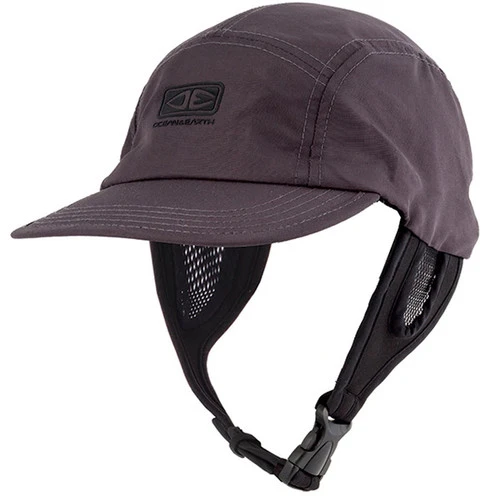 Ulu Dark Surf Cap | Hat For Surfing | Adjustable Chin Strap | Ocean And Earth