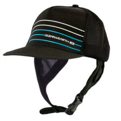 Kuta Stripe Surf Cap | Surfing Hat With Adjustable Chin Strap | One Size Fits Most