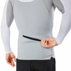 Dakine Storm Snug Fit Long Sleeve UV Padded Rashguard | Surfing Rashie | Surf Rash Vest -FCS Store Dakine Storm Snug Fit Long Sleeve Hood Rashguard White Surf Shops Australia Action 1 47397.1519791682