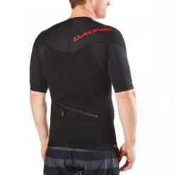 Dakine Storm Snug Fit Short Sleeve UV Padded Rashguard | Surfing Rashie | Surf Rash Vest | Black -FCS Store Dakine Storm Snug Fit Short Sleeve Rashguard Black Surf Shops Australia Action 48490.1519793204