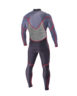 Ocean And Earth Double Black Steamer 4:3mm | Chest Zip | Black -FCS Store Double Black Steamer inside back 98912.1551246305