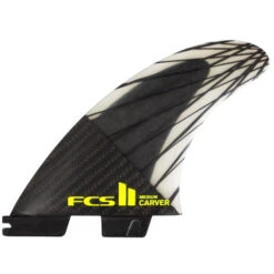 FCSII Carver | Thruster Fin Set | Performance Core Carbon | Big Turns Off The Bottom | FCS 2 | Black Edition