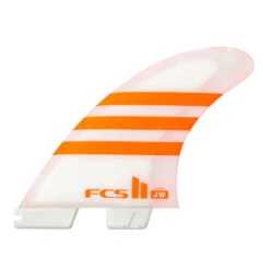 FCSII JW Julian Wilson | Large | Thruster (3) Fin Set | Performance Core | Athlete Series FCS Surfing Fins | Super Responsive