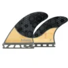 Rasta Medium Quad Fin Set | Honeycomb Bamboo | Futures Fins | Speed And Tail Release