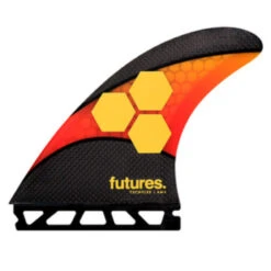 AM2 Large | Futures Fins | Al Merrick | Thruster 3 Fin Set | TechFlex | Control Speed In Powerful Waves | Smaller Centre Fin For Tail Release |