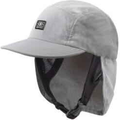 Sumatra Legionnaire Surf Cap | Grey | Surfing Hat With Clip | Sun Protection Hat For Water Sports