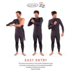 Zero Zip Steamer 3:2mm | Full Surfing Wetsuit | Mens | Deep Navy | Ocean And Earth -FCS Store Ocean and Earth Mens Zero Zip wetsuit Easy Entry 07239.1588297236