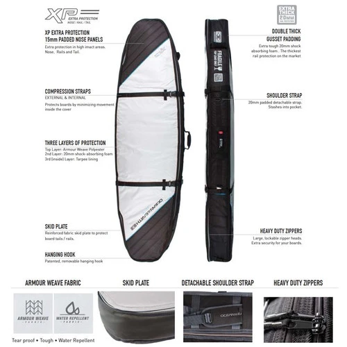 Quad Coffin Shortboard Travel Cover | 1 To 5 Surfboards | Board Bag | Surfing Travel Essentials 2 Quad Coffin Shortboard Travel Cover | 1 To 5 Surfboards | Board Bag | Surfing Travel Essentials - Image 2