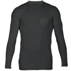 XCEL Huntington 6oz Premium Long Sleeve UV Rash Vest | Black